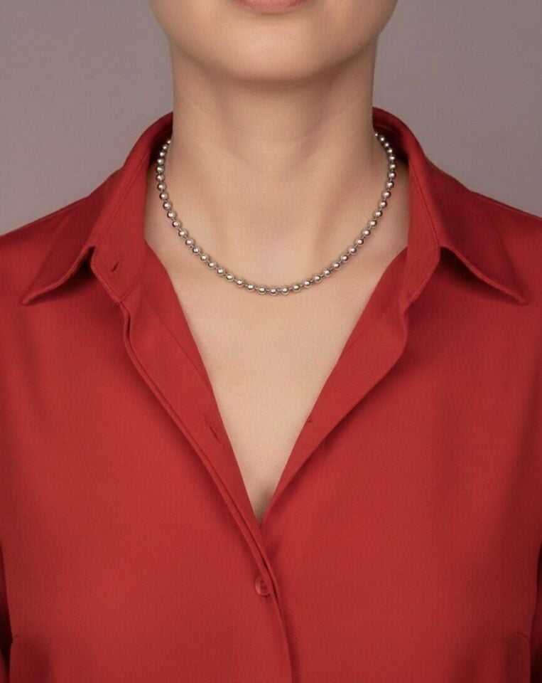 Boncuk Detaylı Silver