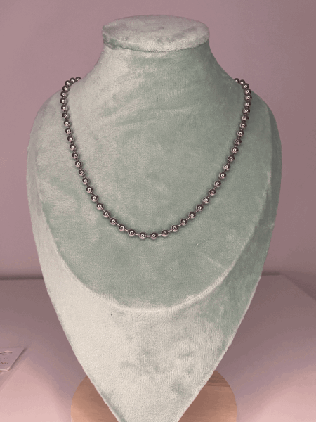 Boncuk Detaylı Silver