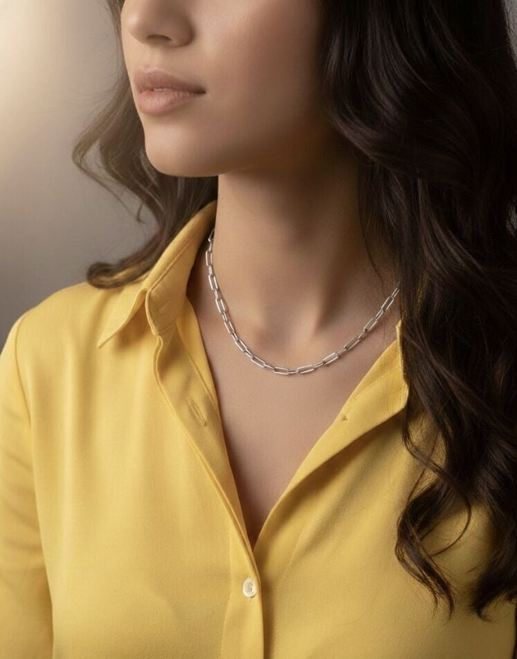 Kalın Zincir Silver