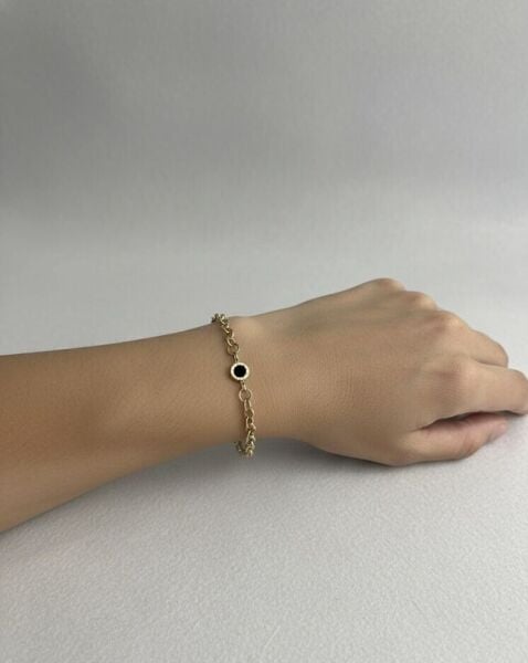 Siyah Yuvarlak Bileklik