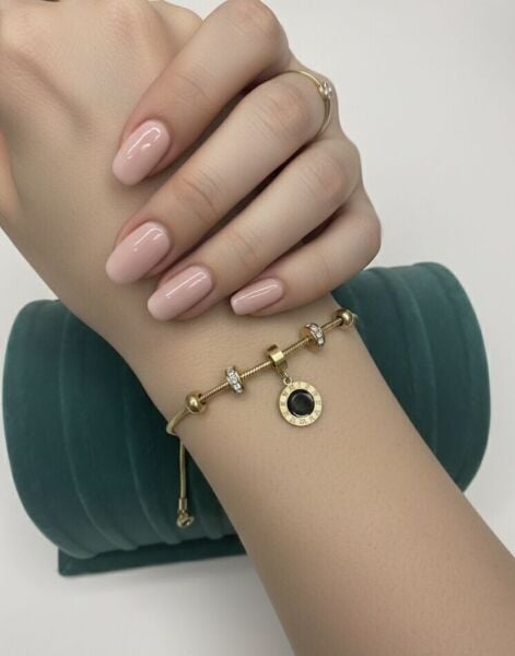 Siyah Detaylı Taşlı