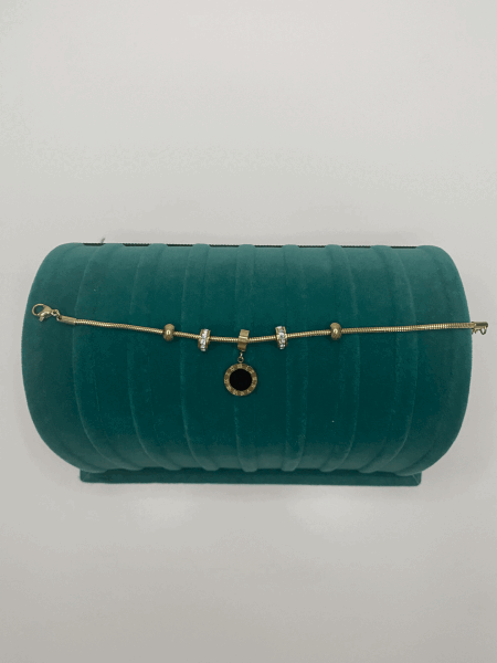 Siyah Detaylı Taşlı