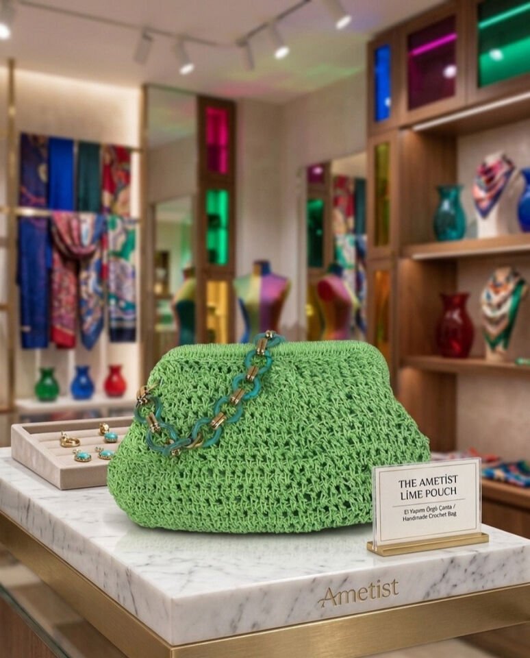 El Örgüsü Renkli Çanta