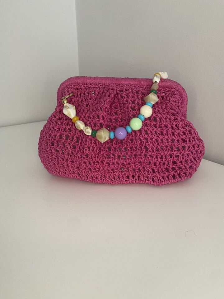 El Örgüsü Renkli Çanta